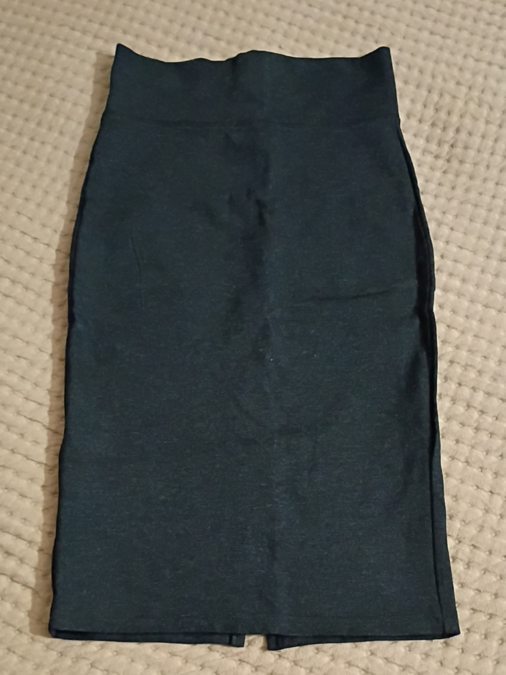 Classic Black High-Waist Pencil Skirt